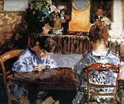 Alfred Sisley The Lesson oil